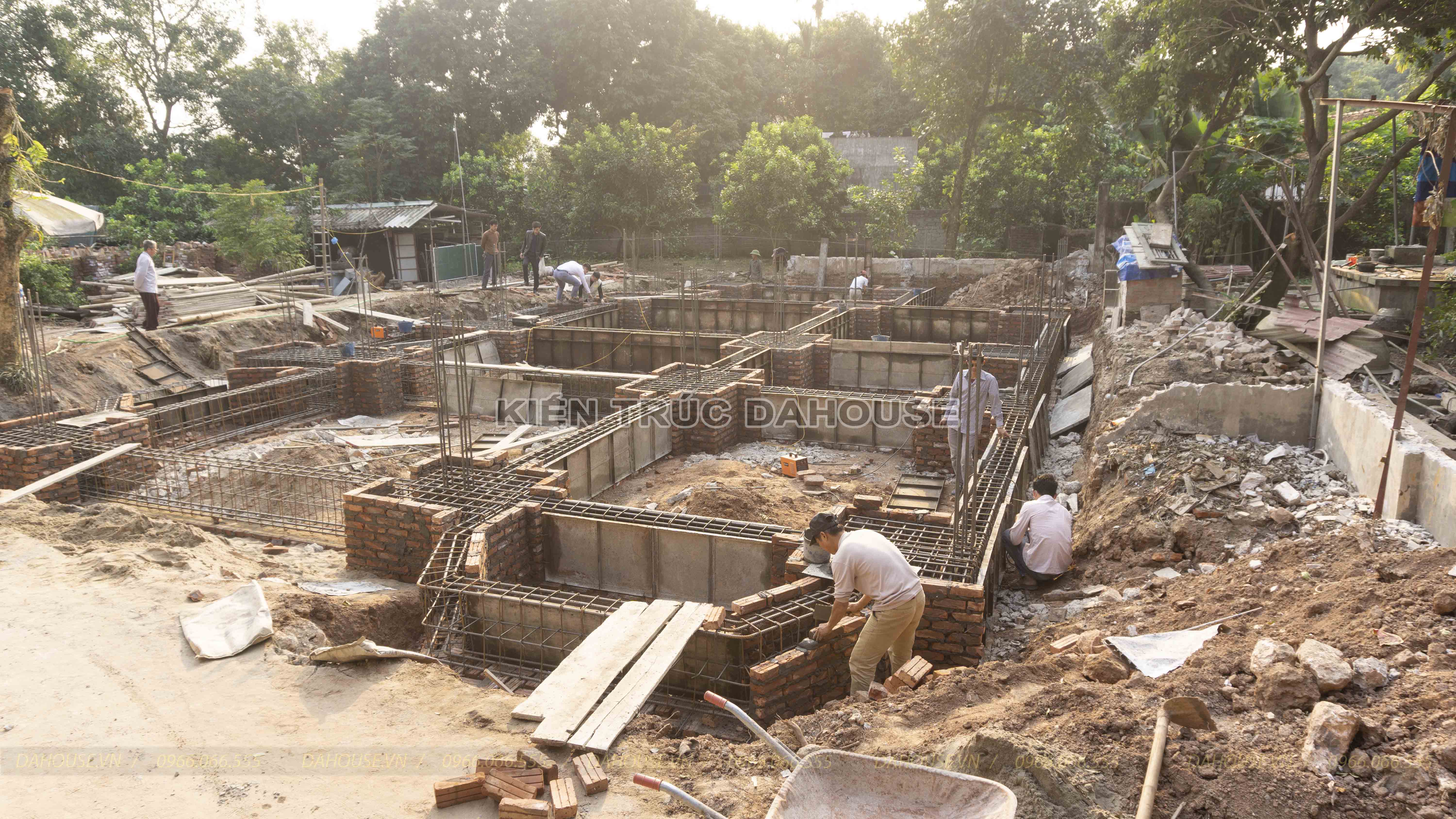 Update tiến độ thi công biệt thự tân cổ điển 2 tầng ở Hà Nội (14)
