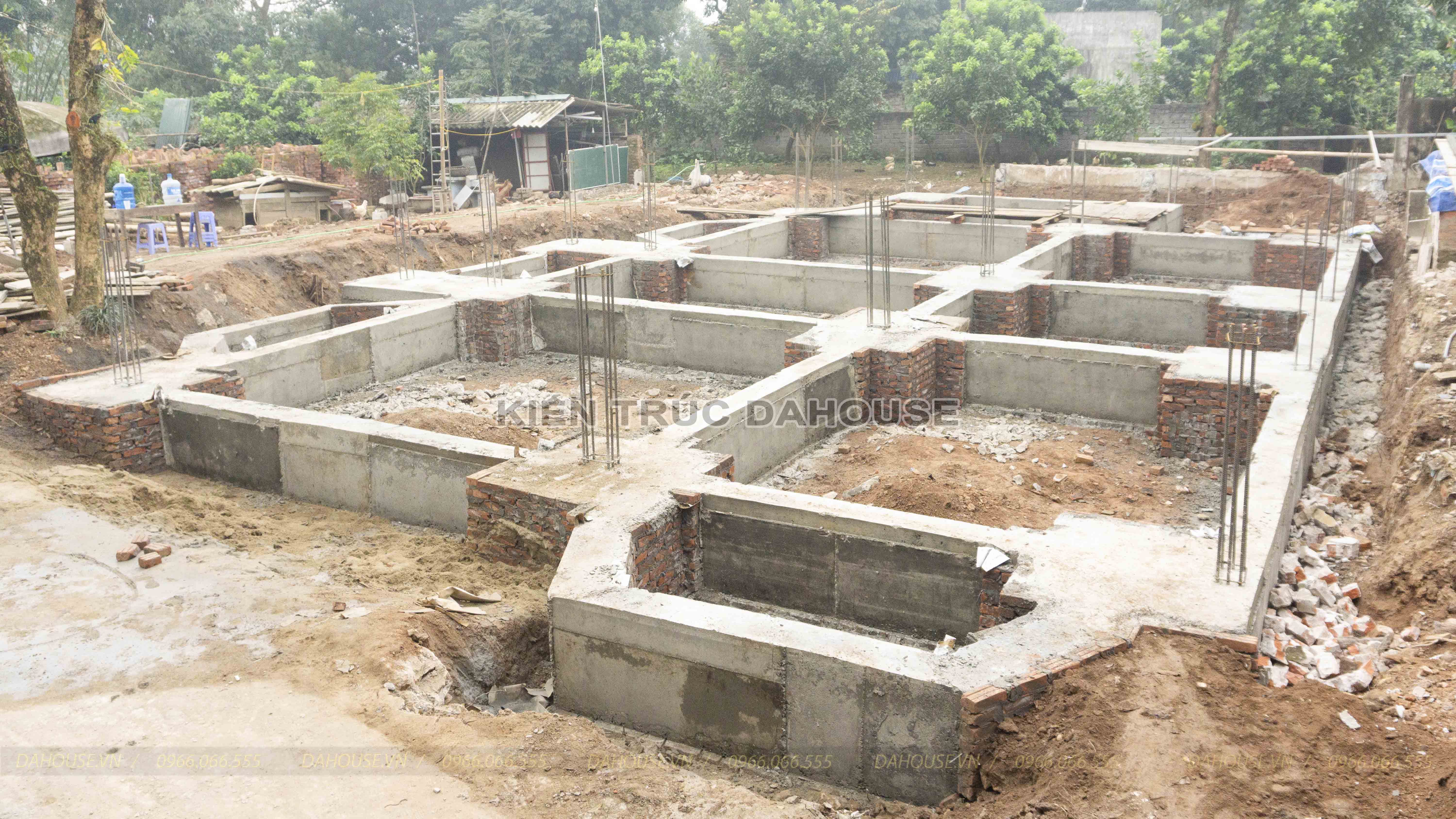 Update tiến độ thi công biệt thự tân cổ điển 2 tầng ở Hà Nội (16)